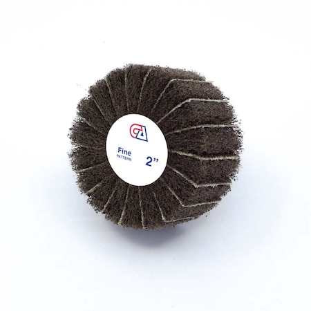 Continental Abrasives 2" x 1" x 1/4" Interleaf Aluminum Oxide and Nonwoven Mounted Flap Wheel 80/Medium FW-INT21M